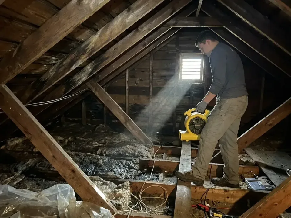 attic-water-damage-drying-proc-007 — frequently asked questions, Emergency Water Extraction & 24/7 Flood Response in Belle M…